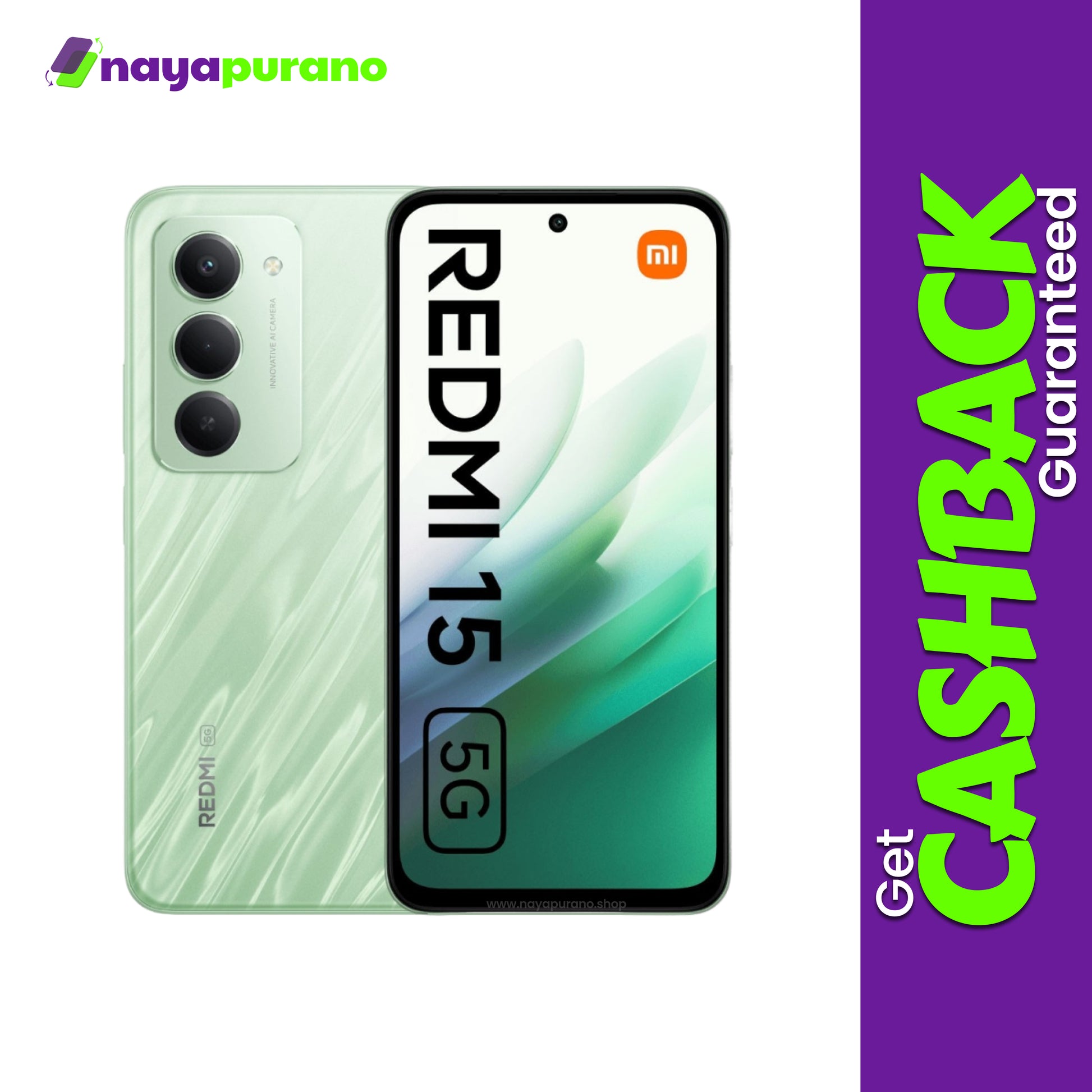 Buy Redmi 15, Redmi 15 Ripple Green