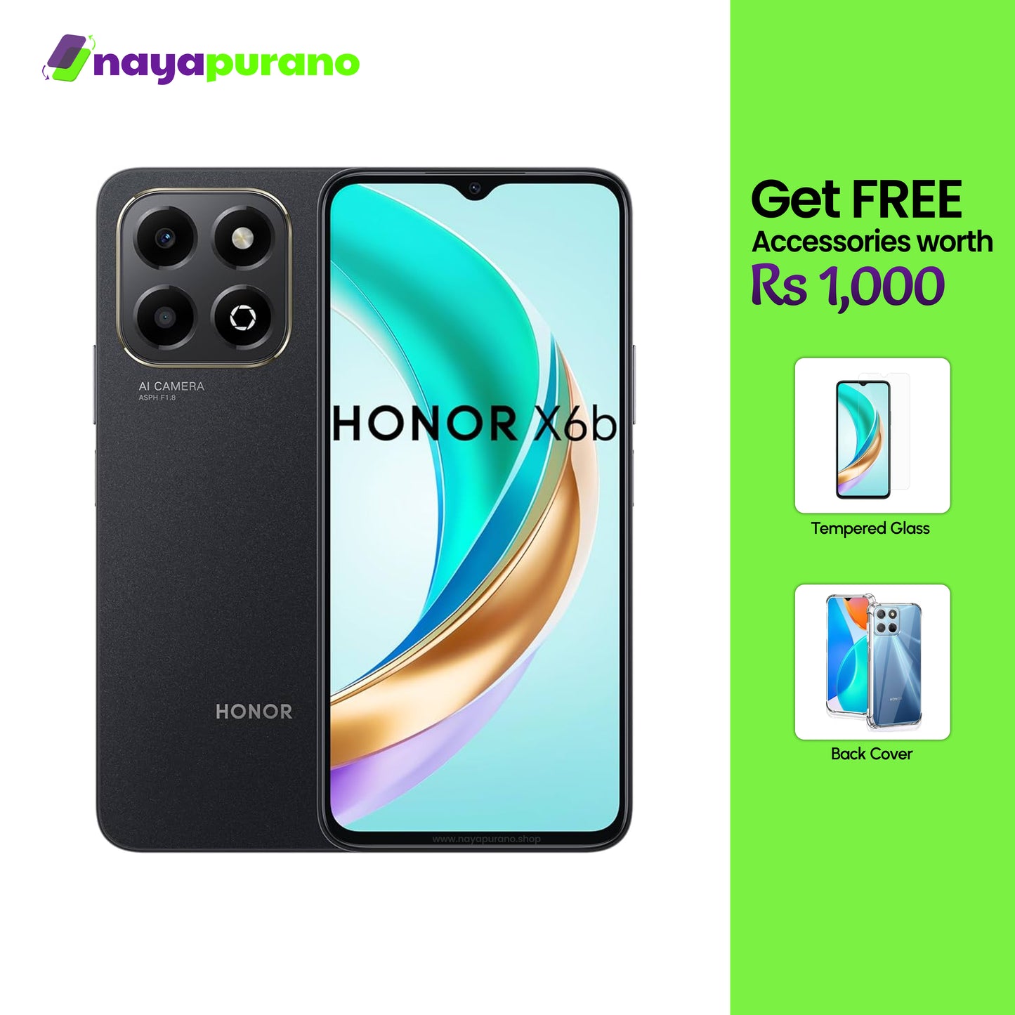 Buy Honor X6b, Honor X6b Midnight Black