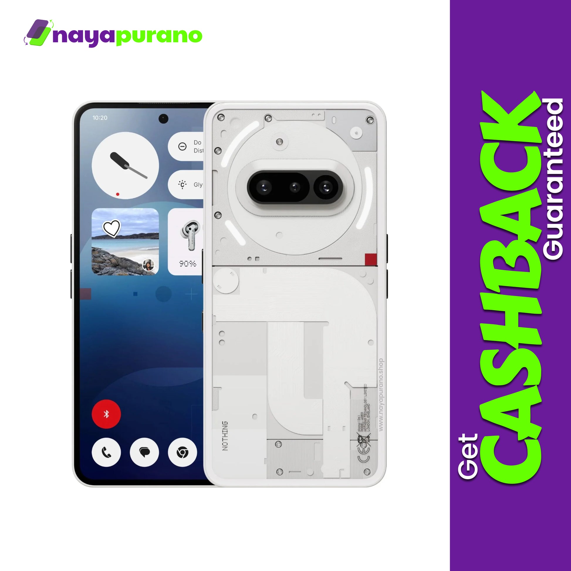 Buy Nothing Phone 3a, Nothing Phone 3a White