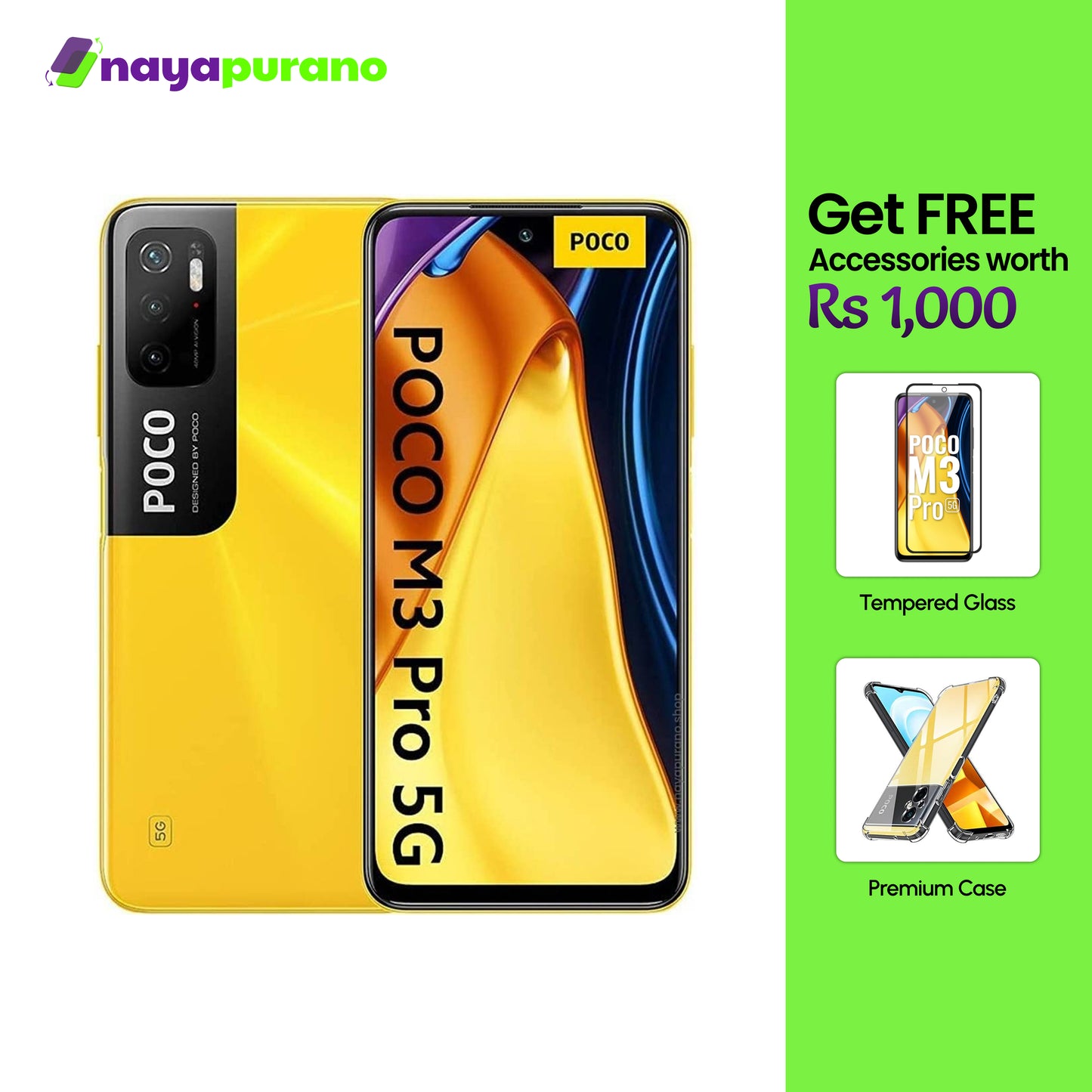 Buy POCO M3 Pro 5G, POCO M3 Pro 5G Yellow