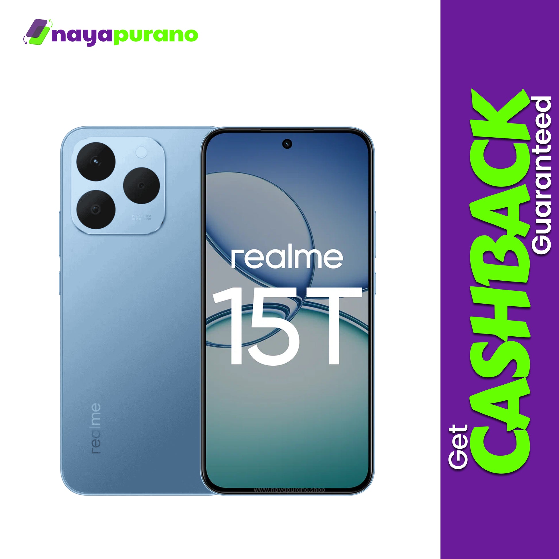 Buy Realme 15T, Realme 15T Silk Blue