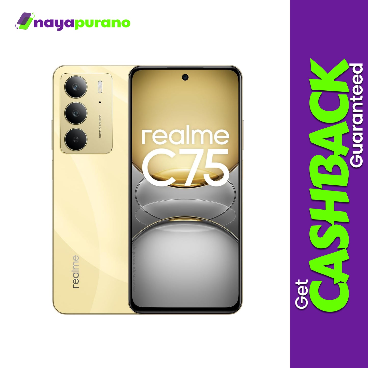 Buy Realme C75, Realme C75 Gold