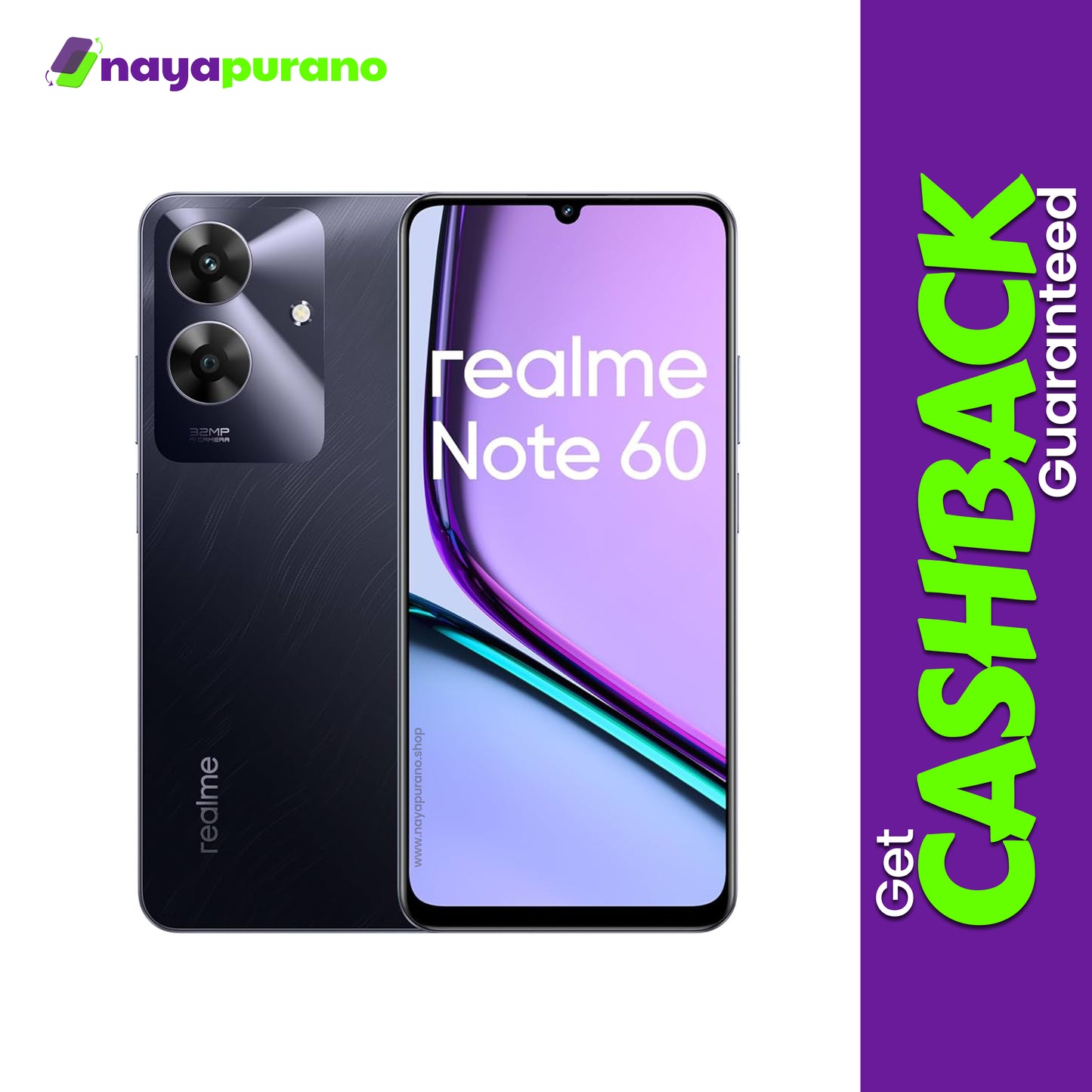 Buy Realme Note 60, Realme Note 60 Marble Black