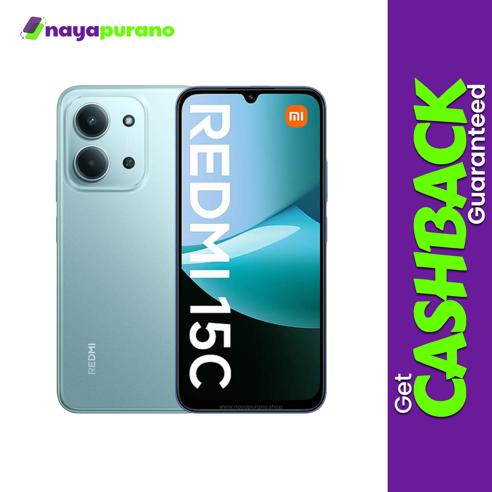 Buy Redmi 15C, Redmi 15C Mint Green