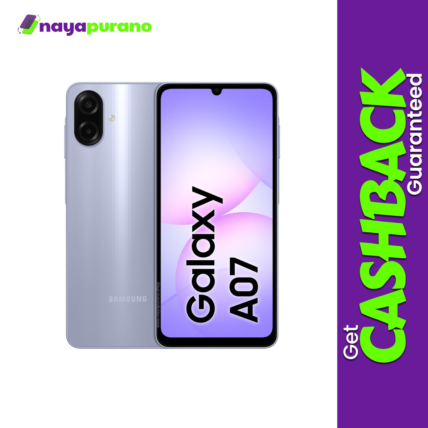 Buy Samsung Galaxy A07, Samsung Galaxy A07 Light Violet