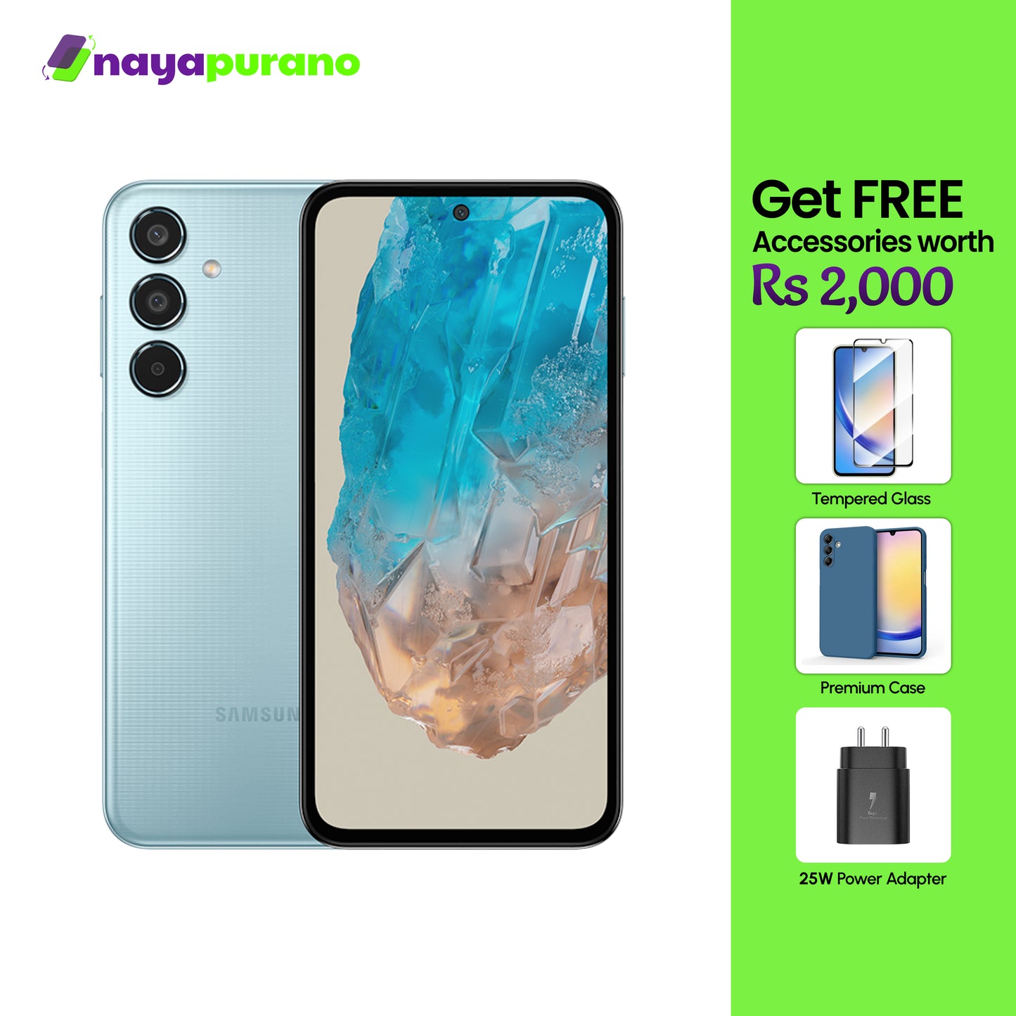 Buy Samsung Galaxy M35, Samsung Galaxy M35 Light Blue