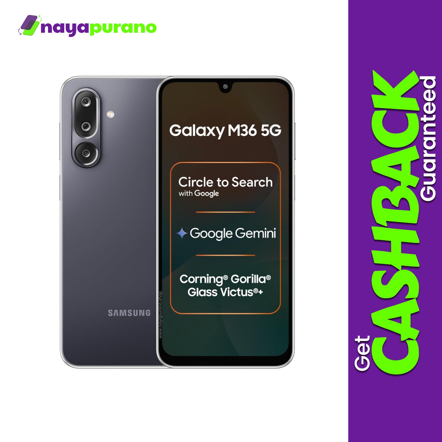 Buy Samsung Galaxy M36, Samsung Galaxy M36 Velvet Black