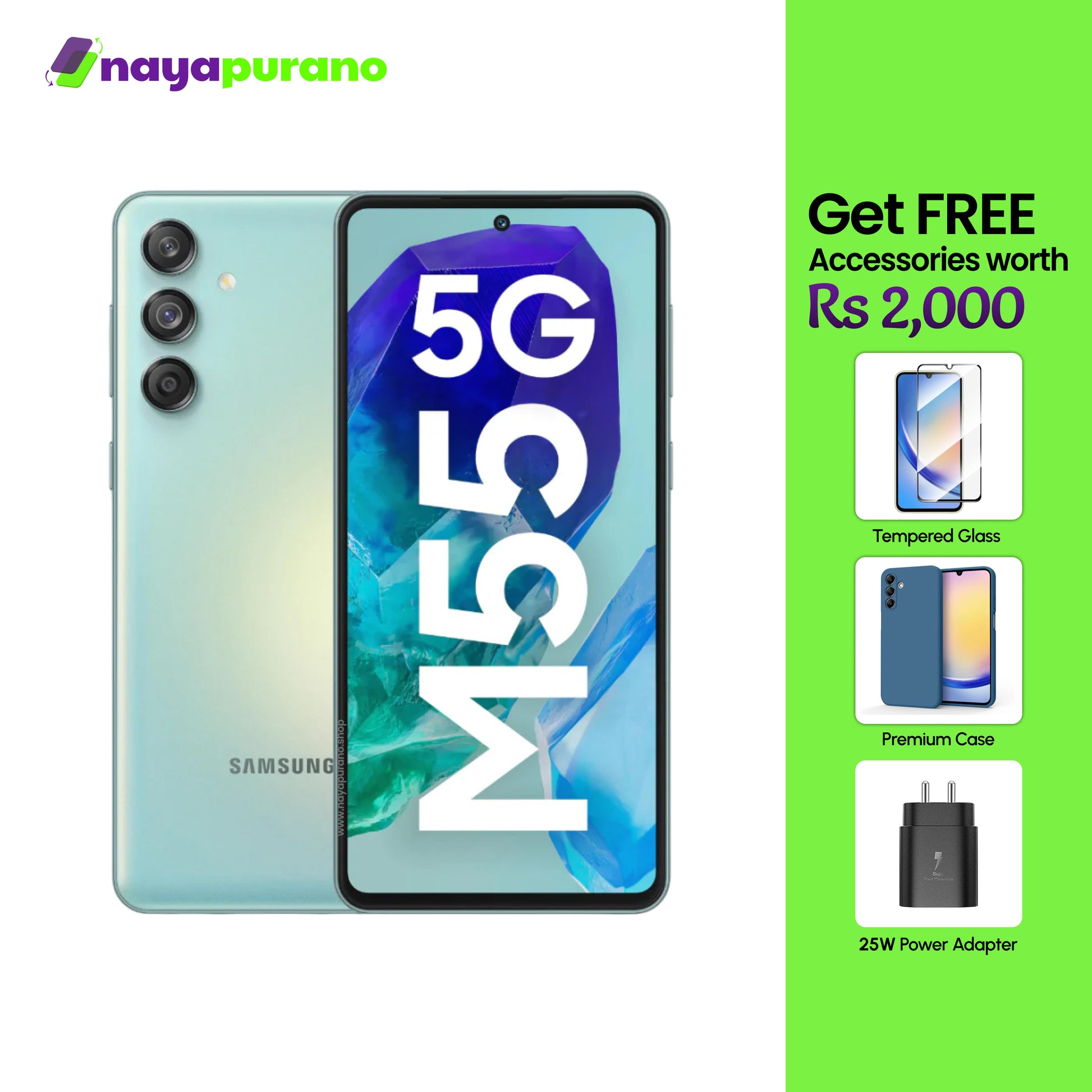 Buy Samsung Galaxy M55, Samsung Galaxy M55 Green