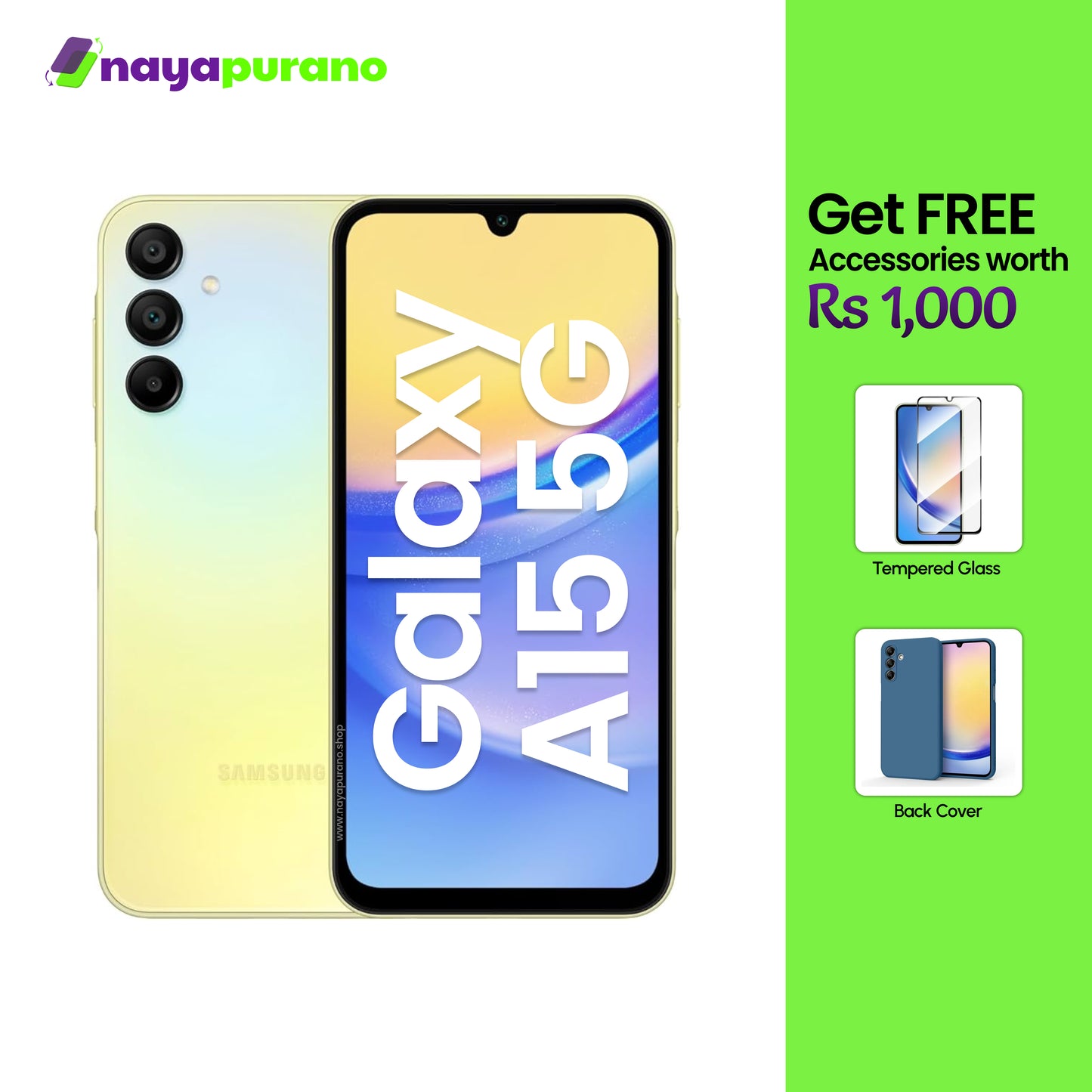 Buy Samsung Galaxy A15 5G, Samsung Galaxy A15 5G Yellow