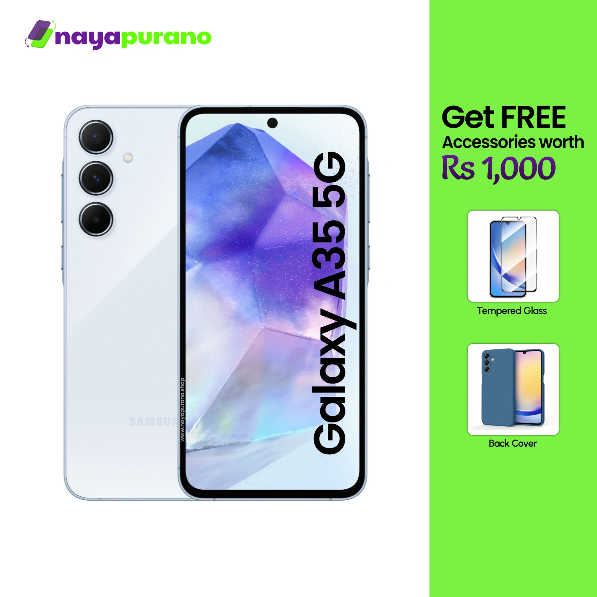 Buy Samsung Galaxy A35, Samsung Galaxy A35 Ice Blue