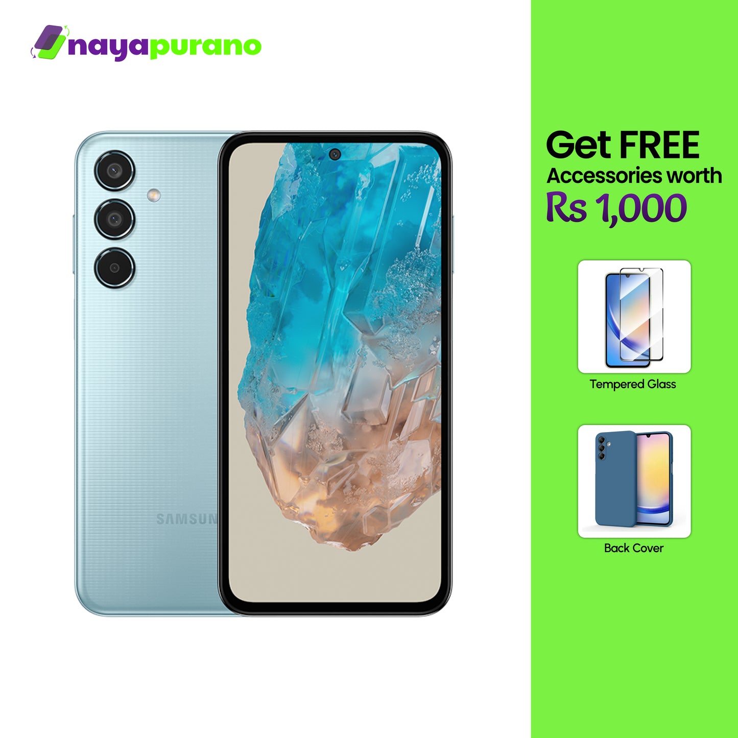 Buy Samsung Galaxy M35, Samsung Galaxy M35 Light Blue