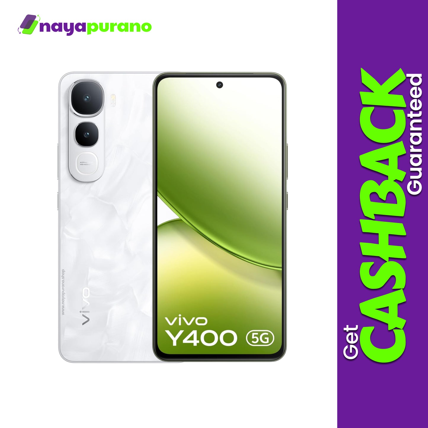 Buy Vivo Y400, Vivo Y400 Glam White