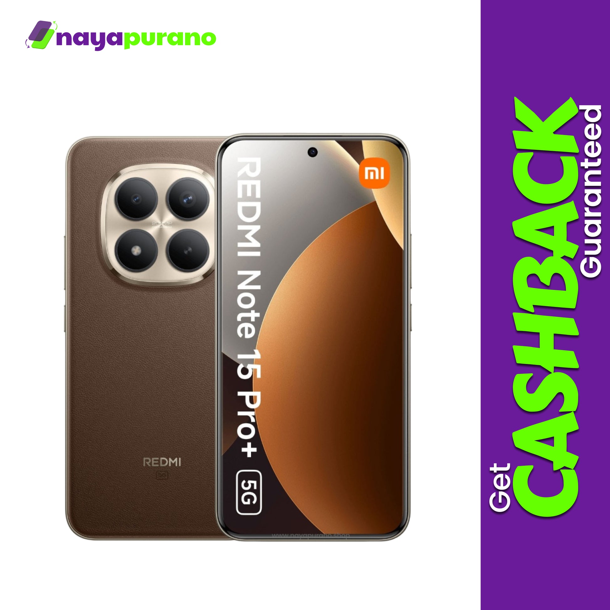 Buy Redmi Note 15 Pro Plus 5G, Redmi Note 15 Pro Plus 5G Mocha Brown