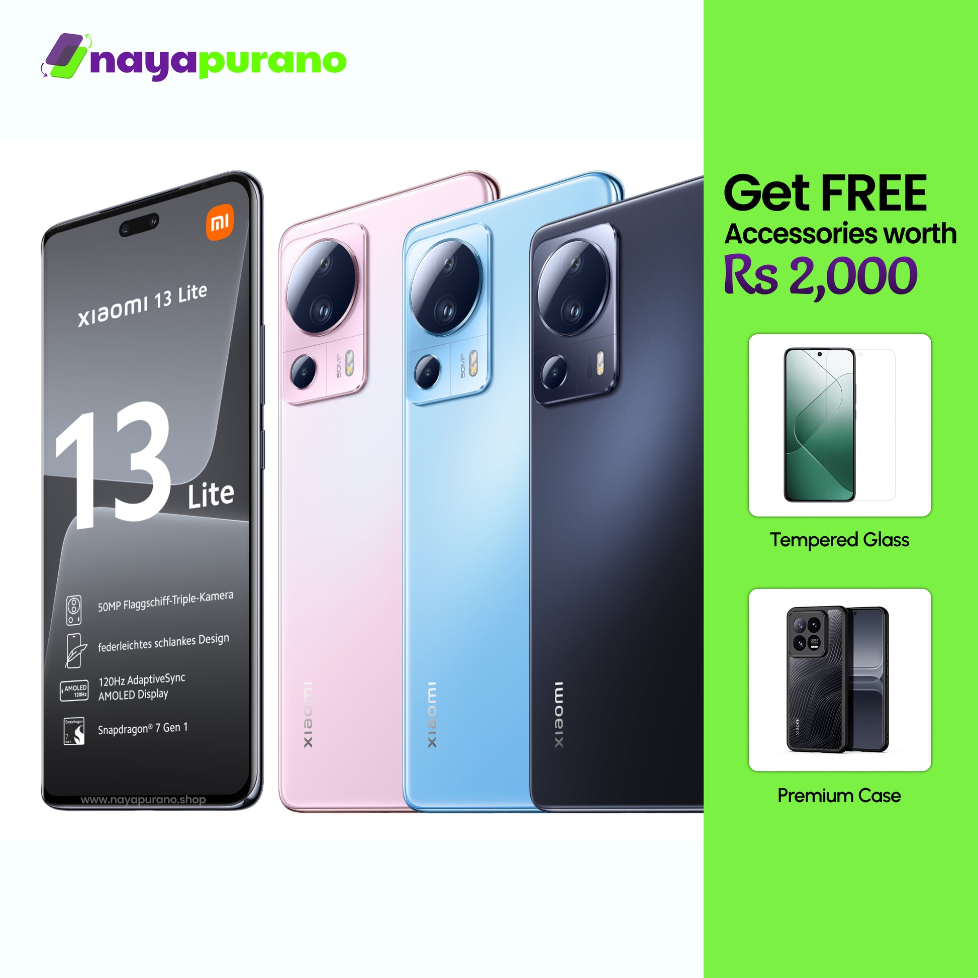 Buy Xiaomi 13 Lite, Xiaomi 13 Lite All Colors